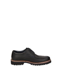 schwarze Leder Derby Schuhe von Sioux