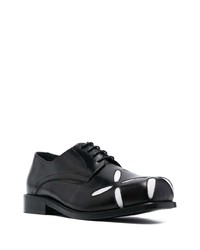 schwarze Leder Derby Schuhe von Stefan Cooke