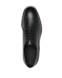 schwarze Leder Derby Schuhe von Alexander McQueen