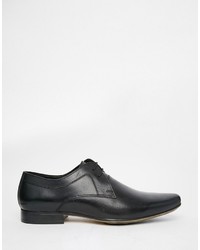 schwarze Leder Derby Schuhe von Frank Wright