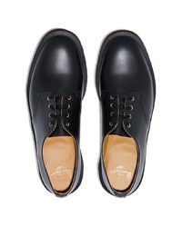 schwarze Leder Derby Schuhe von Dr. Martens