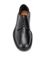 schwarze Leder Derby Schuhe von Lanvin