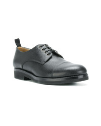 schwarze Leder Derby Schuhe von Societe Anonyme