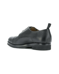 schwarze Leder Derby Schuhe von Societe Anonyme