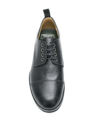 schwarze Leder Derby Schuhe von Societe Anonyme