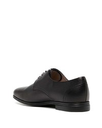 schwarze Leder Derby Schuhe von Salvatore Ferragamo