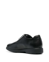 schwarze Leder Derby Schuhe von Geox