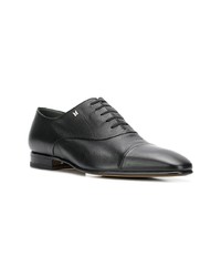 schwarze Leder Derby Schuhe von Moreschi