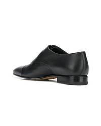 schwarze Leder Derby Schuhe von Moreschi