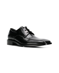 schwarze Leder Derby Schuhe von Balenciaga