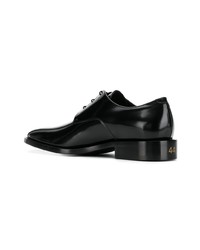 schwarze Leder Derby Schuhe von Balenciaga