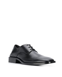 schwarze Leder Derby Schuhe von Balenciaga