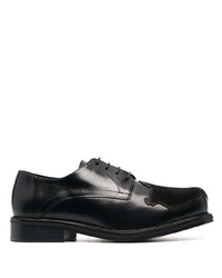 schwarze Leder Derby Schuhe von Stefan Cooke