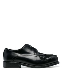 schwarze Leder Derby Schuhe von Stefan Cooke