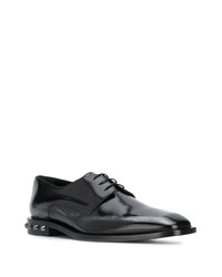 schwarze Leder Derby Schuhe von Jimmy Choo