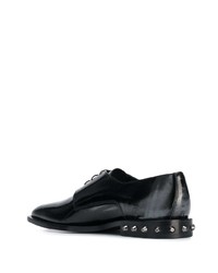 schwarze Leder Derby Schuhe von Jimmy Choo