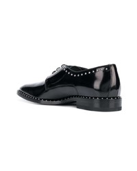 schwarze Leder Derby Schuhe von Jimmy Choo