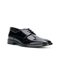 schwarze Leder Derby Schuhe von Jimmy Choo