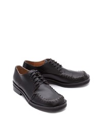 schwarze Leder Derby Schuhe von JW Anderson