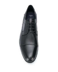 schwarze Leder Derby Schuhe von Lloyd