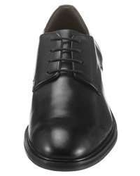 schwarze Leder Derby Schuhe von Strellson