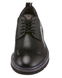 schwarze Leder Derby Schuhe von Strellson