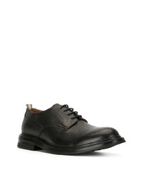 schwarze Leder Derby Schuhe von Officine Creative