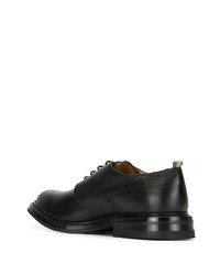 schwarze Leder Derby Schuhe von Officine Creative