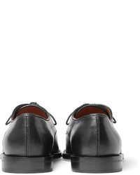 schwarze Leder Derby Schuhe von Givenchy