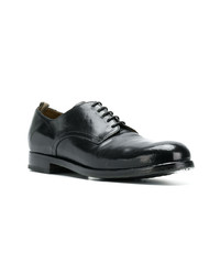 schwarze Leder Derby Schuhe von Officine Creative