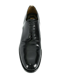 schwarze Leder Derby Schuhe von Officine Creative