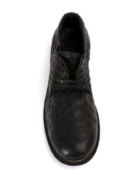 schwarze Leder Derby Schuhe von Guidi