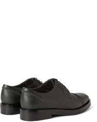 schwarze Leder Derby Schuhe von Lanvin