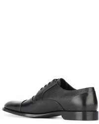 schwarze Leder Derby Schuhe von Dolce & Gabbana