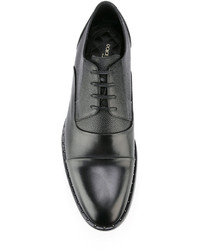 schwarze Leder Derby Schuhe von Dolce & Gabbana