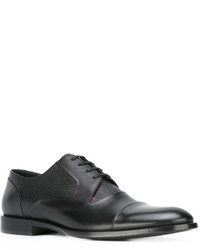 schwarze Leder Derby Schuhe von Dolce & Gabbana