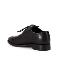 schwarze Leder Derby Schuhe von Isaac Sellam Experience