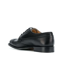 schwarze Leder Derby Schuhe von Church's