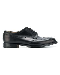 schwarze Leder Derby Schuhe von Church's