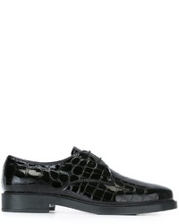 schwarze Leder Derby Schuhe von Tod's