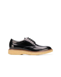 schwarze Leder Derby Schuhe von Tod's