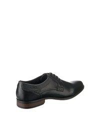 schwarze Leder Derby Schuhe von Tom Tailor