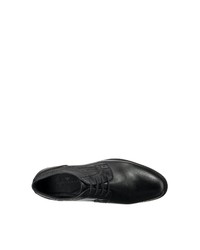 schwarze Leder Derby Schuhe von Tom Tailor