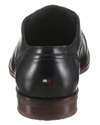 schwarze Leder Derby Schuhe von Tommy Hilfiger