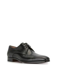 schwarze Leder Derby Schuhe von Magnanni