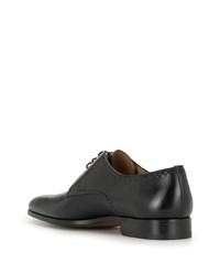 schwarze Leder Derby Schuhe von Magnanni