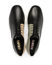 schwarze Leder Derby Schuhe von Camper