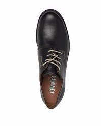 schwarze Leder Derby Schuhe von Camper