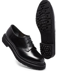 schwarze Leder Derby Schuhe von Adieu Paris