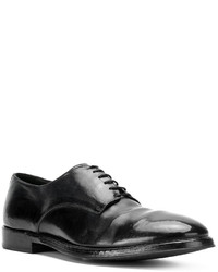 schwarze Leder Derby Schuhe von Alberto Fasciani